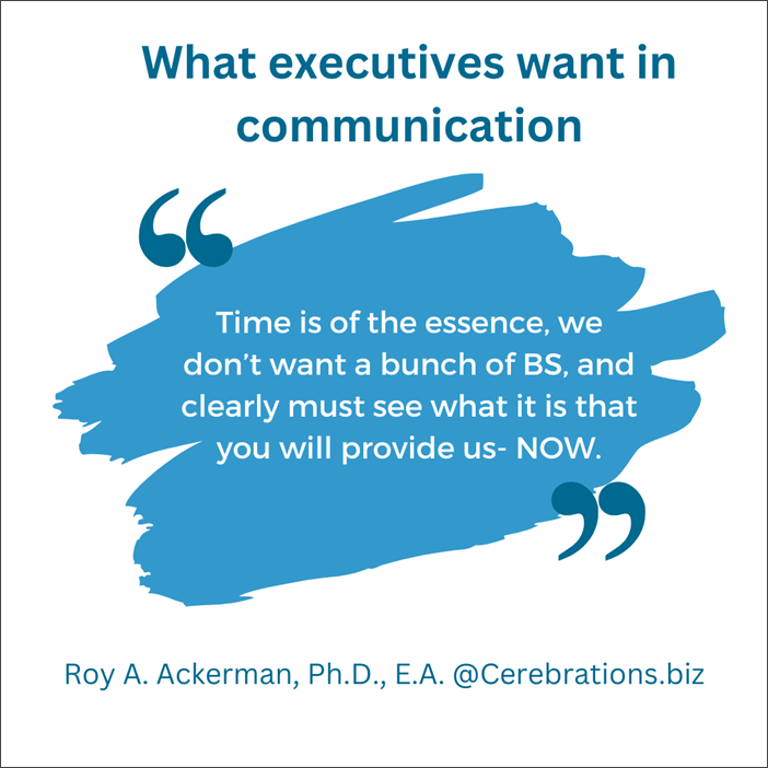 Quote for what execs want