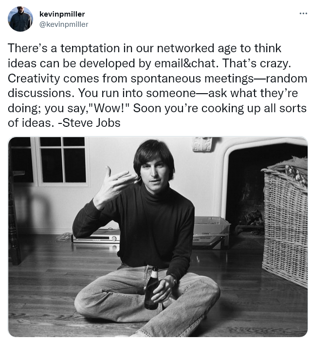 Can we talk - Steve Jobs quote